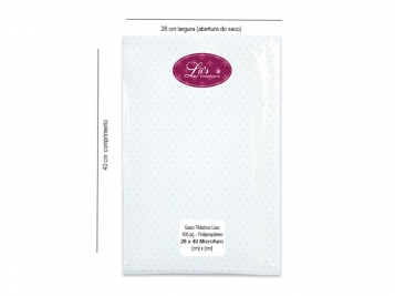  - SACO MICROFURO 28X40 - 100 PÇ