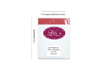  - SACO LISO PP 7X7+3AD - 100 PÇ